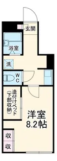 レオパレスプレミール【1階】の間取り