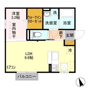 セジュール A【1階】の間取り