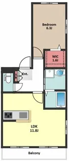 シャルム祐天寺【2階】の間取り