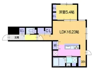 R-fino 中島公園【2階】の間取り