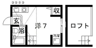 スタンドアップ道明寺【3階】の間取り