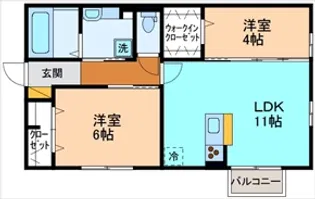 グランジェロ【2階】の間取り