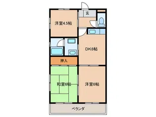 マンションコーシン【2階】の間取り