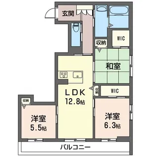 サン ヒルズ II【3階】の間取り