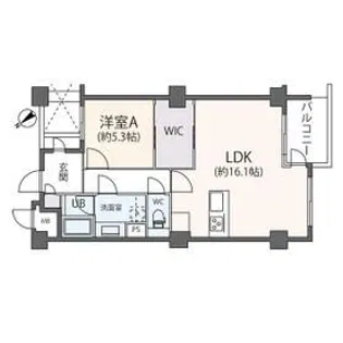 カスタネア栗平【5階】の間取り