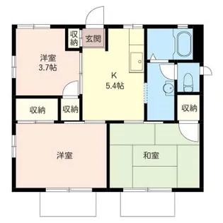 コーポウチダ【1階】の間取り