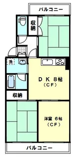 ローゼ鷺沼【2階】の間取り