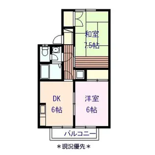 ラベンダーハイツ新井 F棟【1階】の間取り