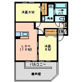 ベルボナールCD【1階】の間取り