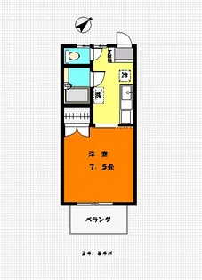 ハイツシラギク2号館【2階】の間取り