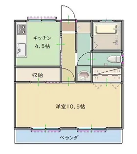 小森アパート【2階】の間取り