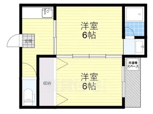 菊水マンション【1階】の間取り