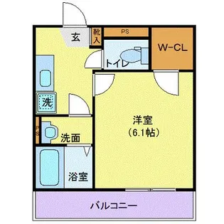 ヴィレッタ晩翠【3階】の間取り