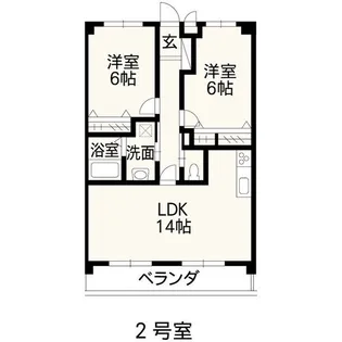 三角コーポ【3階】の間取り