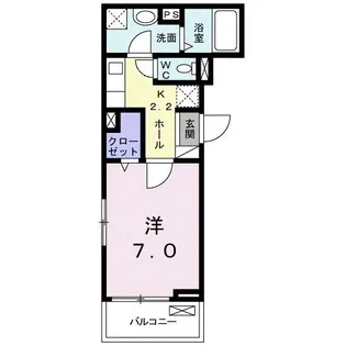 愛知県名古屋市西区枇杷島5【アパート】の間取り