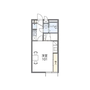 レオパレスピアチェーレ川口【2階】の間取り