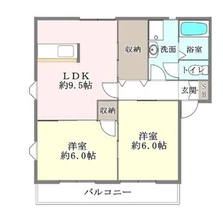 ハピネス II【1階】の間取り