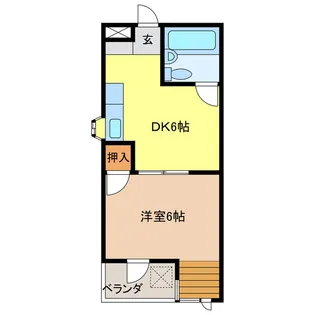 岐阜県岐阜市北鶉5【マンション】の間取り