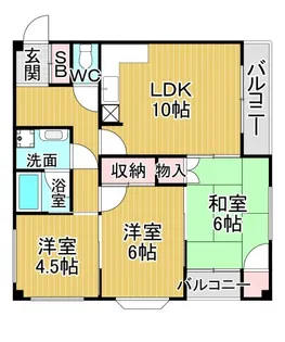コートイタミチ【3階】の間取り