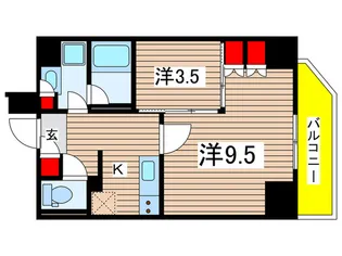 TRACK両国【4階】の間取り