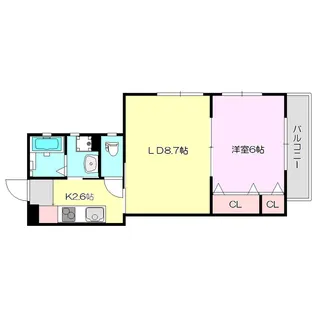 クインズコート【1階】の間取り