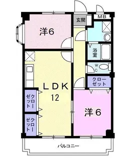 ニューマリッチ石川壱号館【4階】の間取り