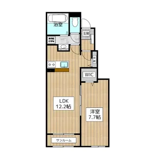 東京都青梅市今井1【アパート】の間取り
