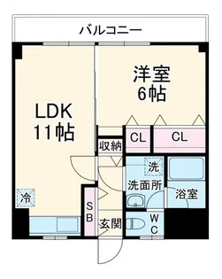 エクセル高梨【1階】の間取り