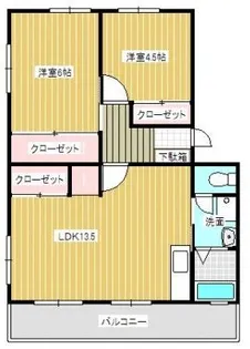 マンションサングリーン【1階】の間取り