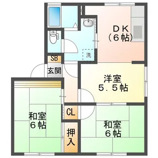 フォレストハイツ【1階】の間取り