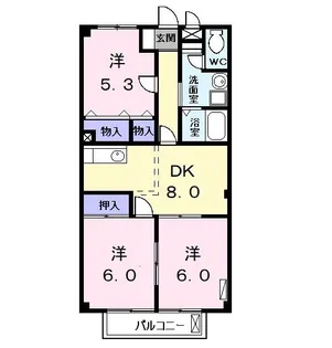 ファミールS【1階】の間取り