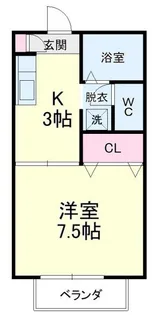 アミティエC【1階】の間取り