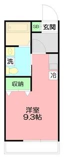 クリプト武蔵【1階】の間取り