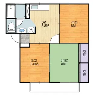 シャンポール【1階】の間取り