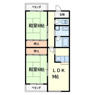 アティック館【2階】の間取り