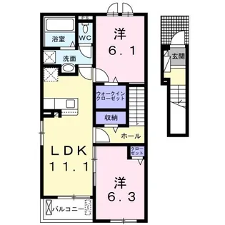 エノルメII【2階】の間取り
