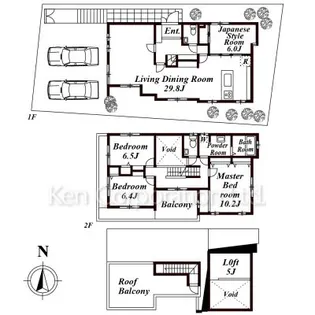 東京都大田区田園調布4【一戸建】の間取り