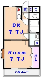 AKマンション【3階】の間取り