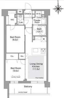 東京都文京区目白台3【マンション】の間取り