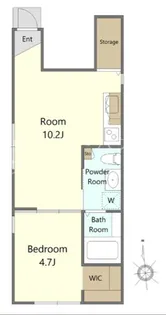 ニューキャッスルI【1階】の間取り