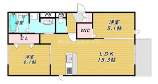 パサログランデ中安井【1階】の間取り