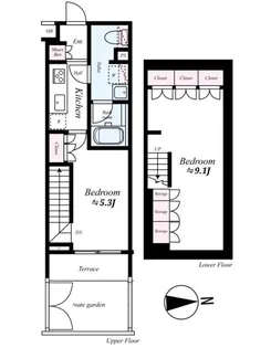 2Kの間取り画像