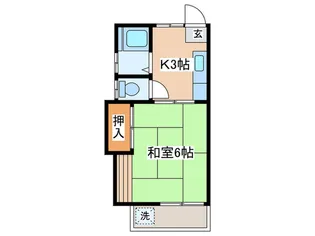 グリ-ンハイツ【2階】の間取り