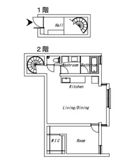 Bark Lane 中目黒【1階】の間取り