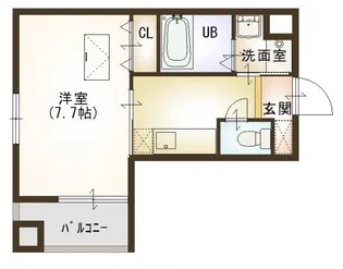 ルネス クレール【2階】の間取り