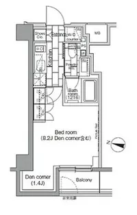 東京都中央区日本橋蛎殻町2【マンション】の間取り