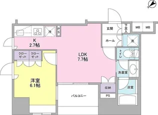 コンフォリア池袋DEUX【7階】の間取り