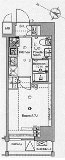 メイクスデザイン板橋本町【5階】の間取り