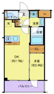 東京都新宿区大久保1【マンション】の間取り
