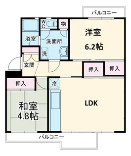 神奈川県秦野市東田原【マンション】の間取り